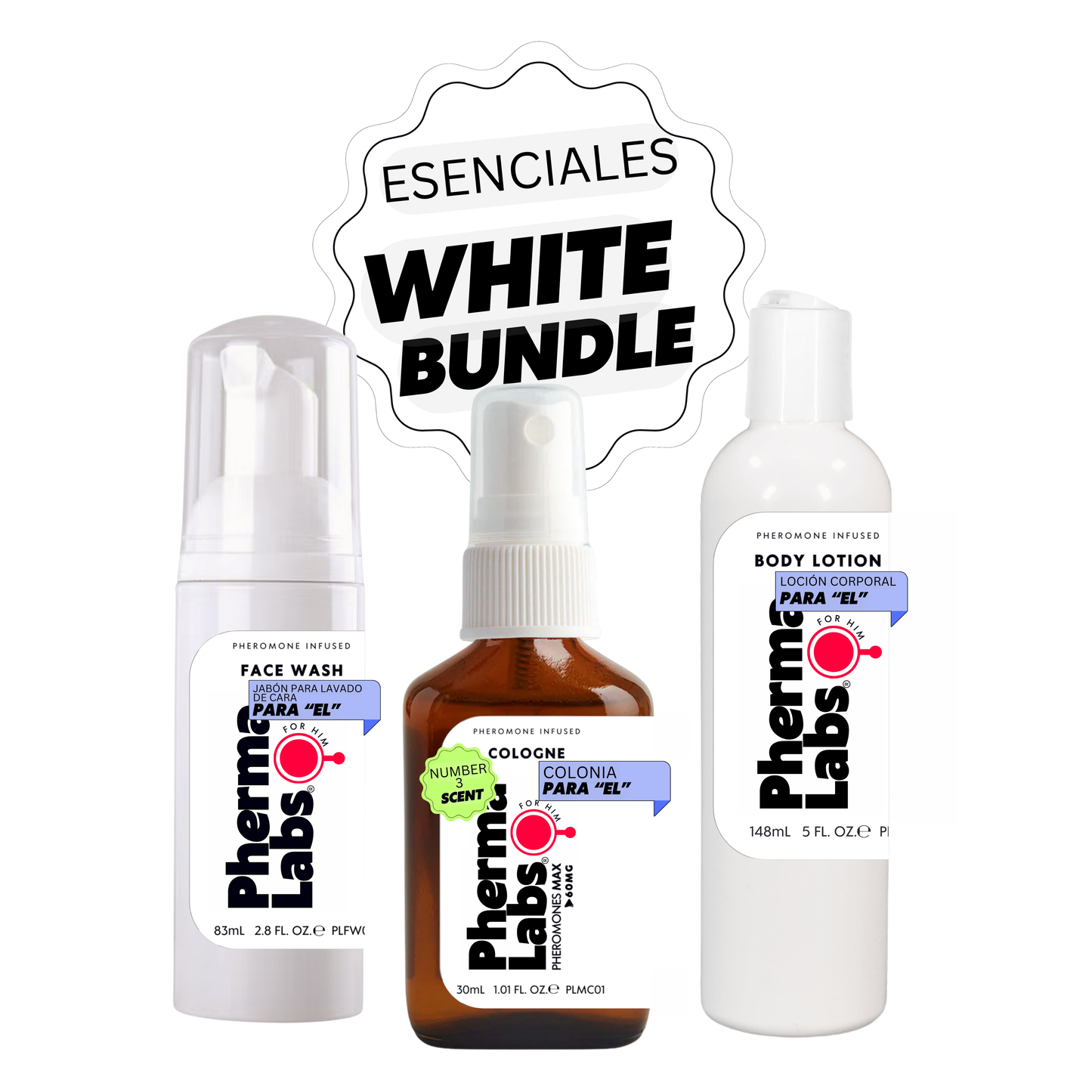 Atraer Mujeres Colonia conjunto esencial bundle blanco con feromonas
