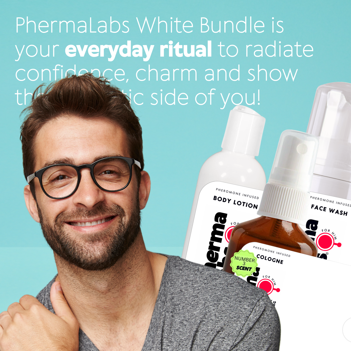 Atraer Mujeres Colonia conjunto esencial bundle blanco con feromonas