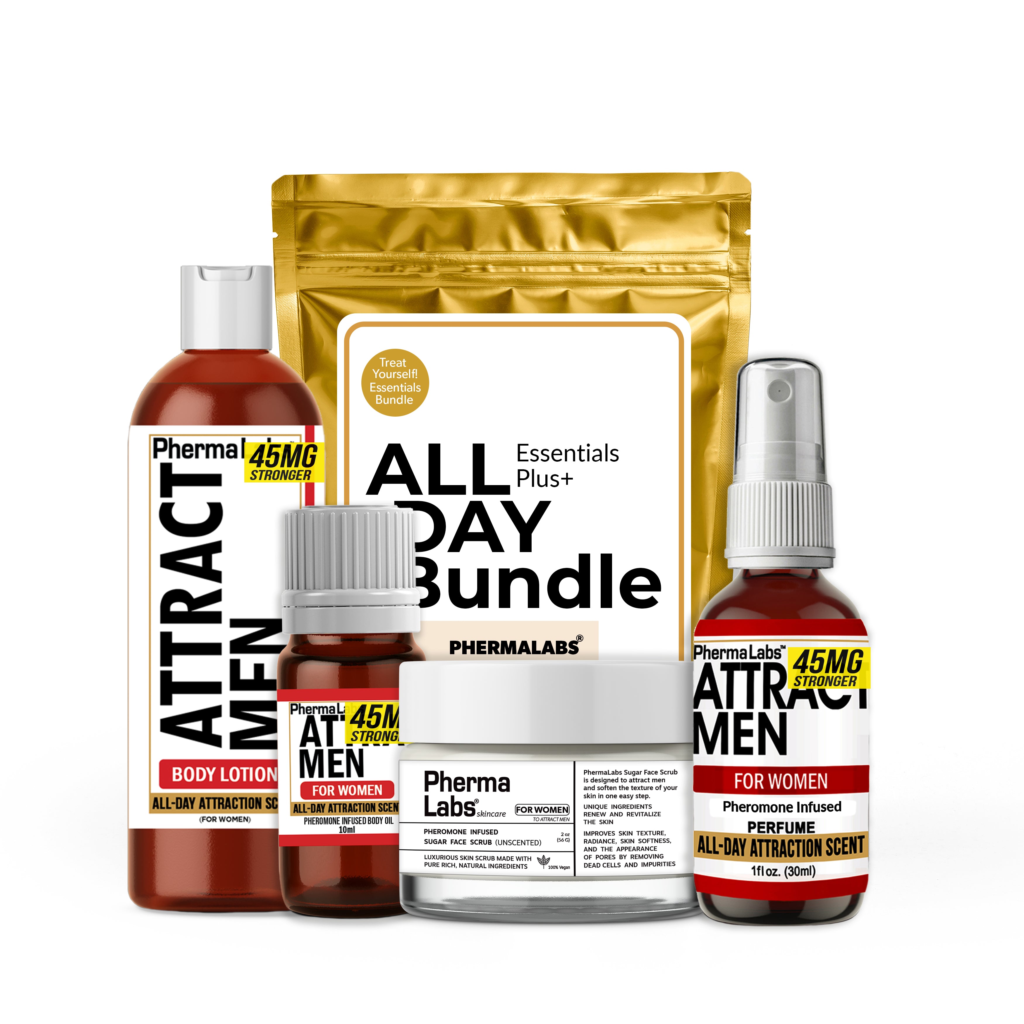 ALL DAY Pheromone Perfume Essentials Bundle for Her [Attract Men]