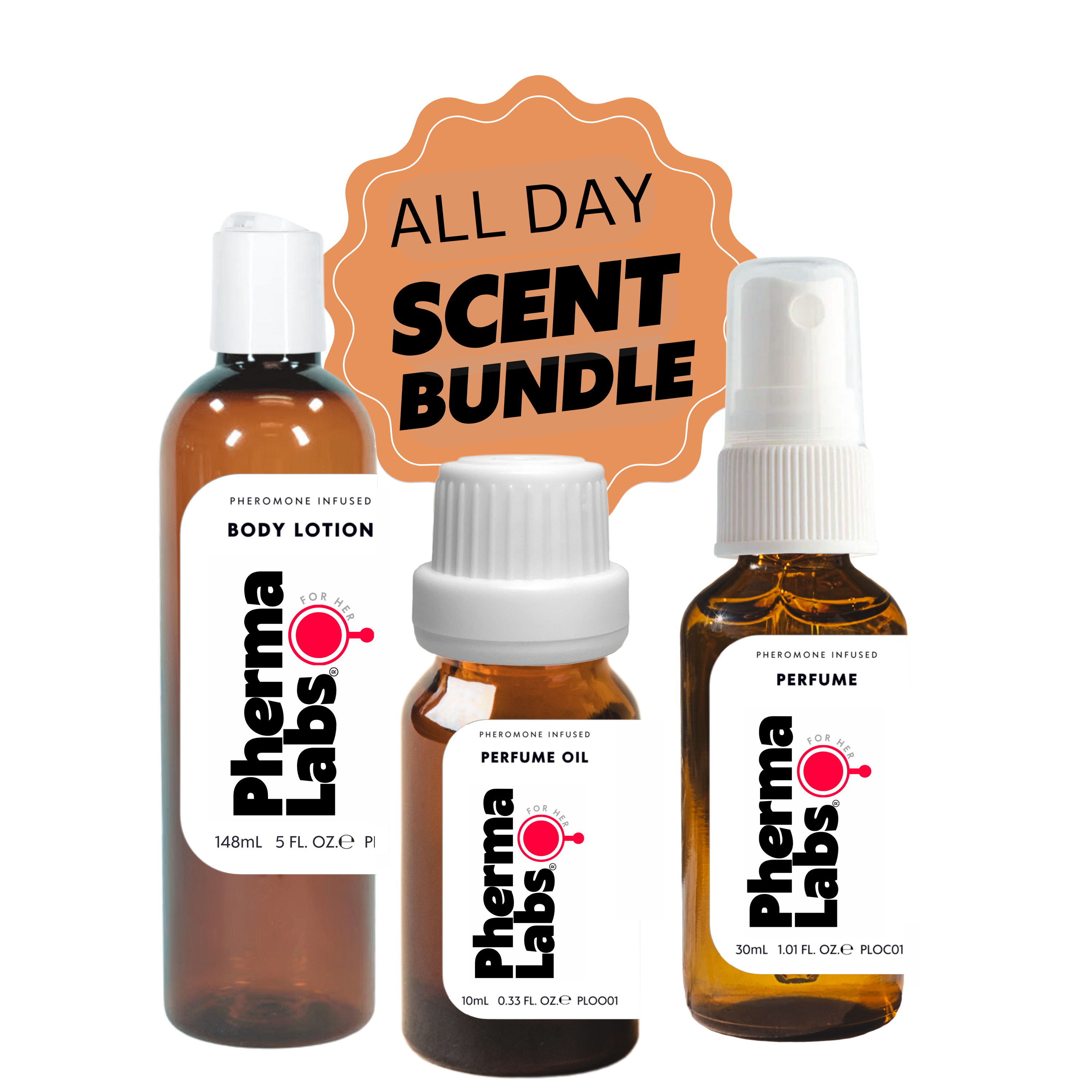 ALL DAY Pheromone Perfume Essentials Bundle for Her [Attract Men]