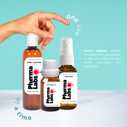 All Night PhermaLabs Pheromone GAY Cologne Essentials Bundle Plus - for Him [Attract Men]