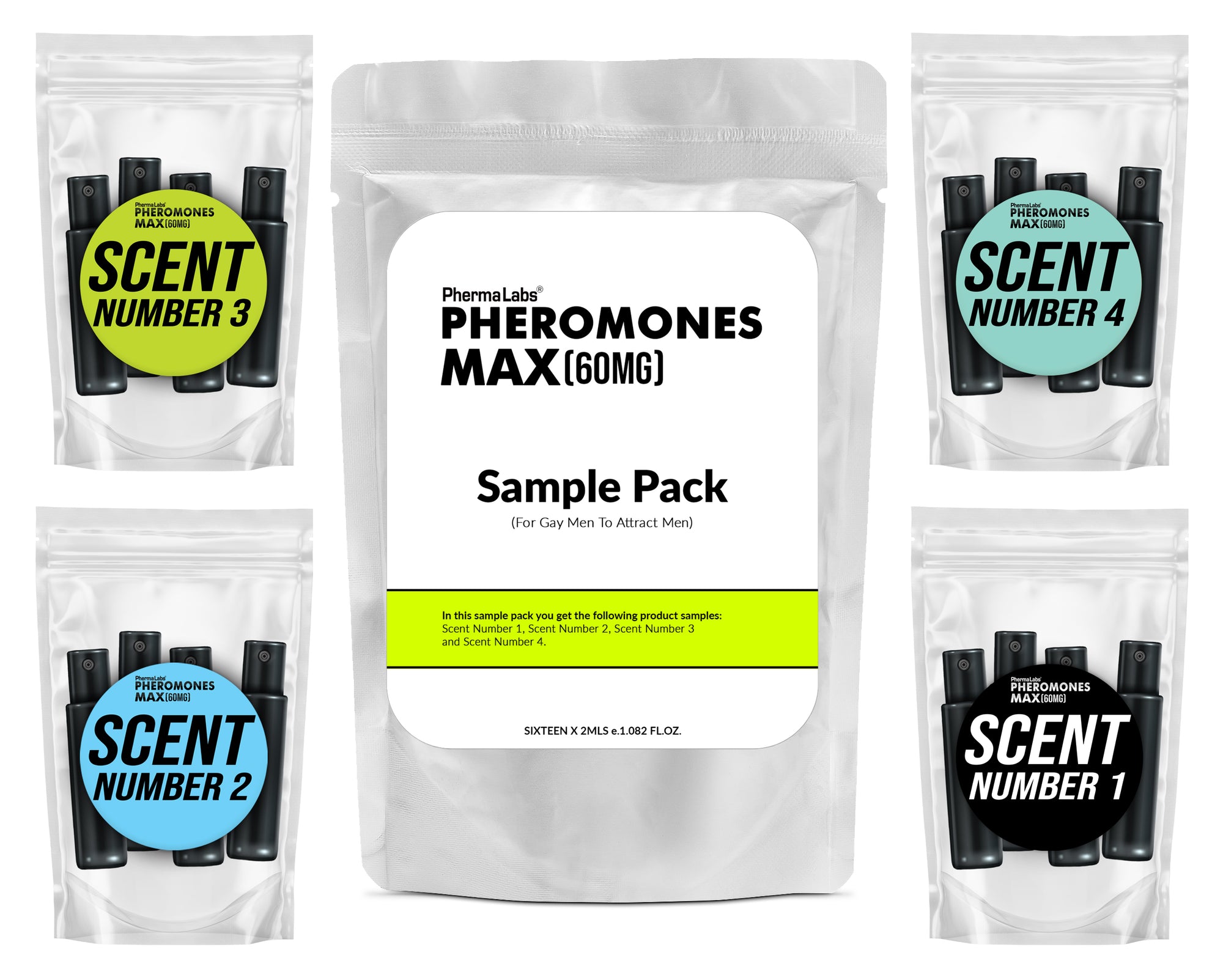 Pheromones GAY MAX Sample Pack Bundle [Attract Men]