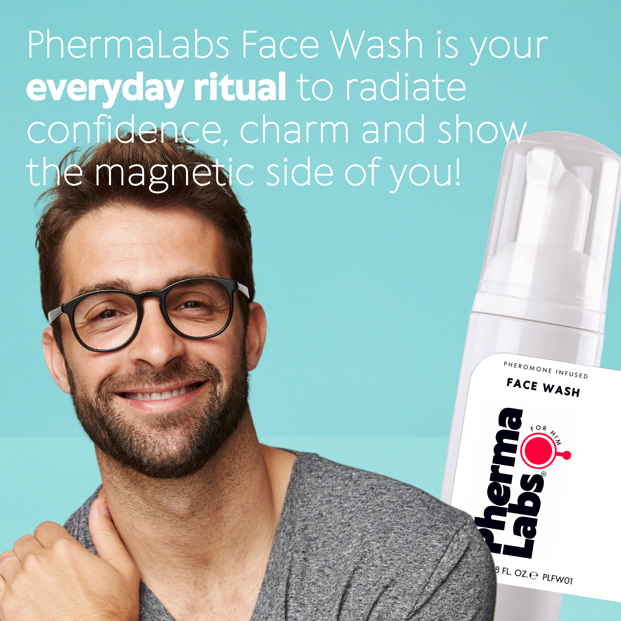 Creamy Face Wash For Men With Pheromones To Attract Women | Vegan Face Cleanser