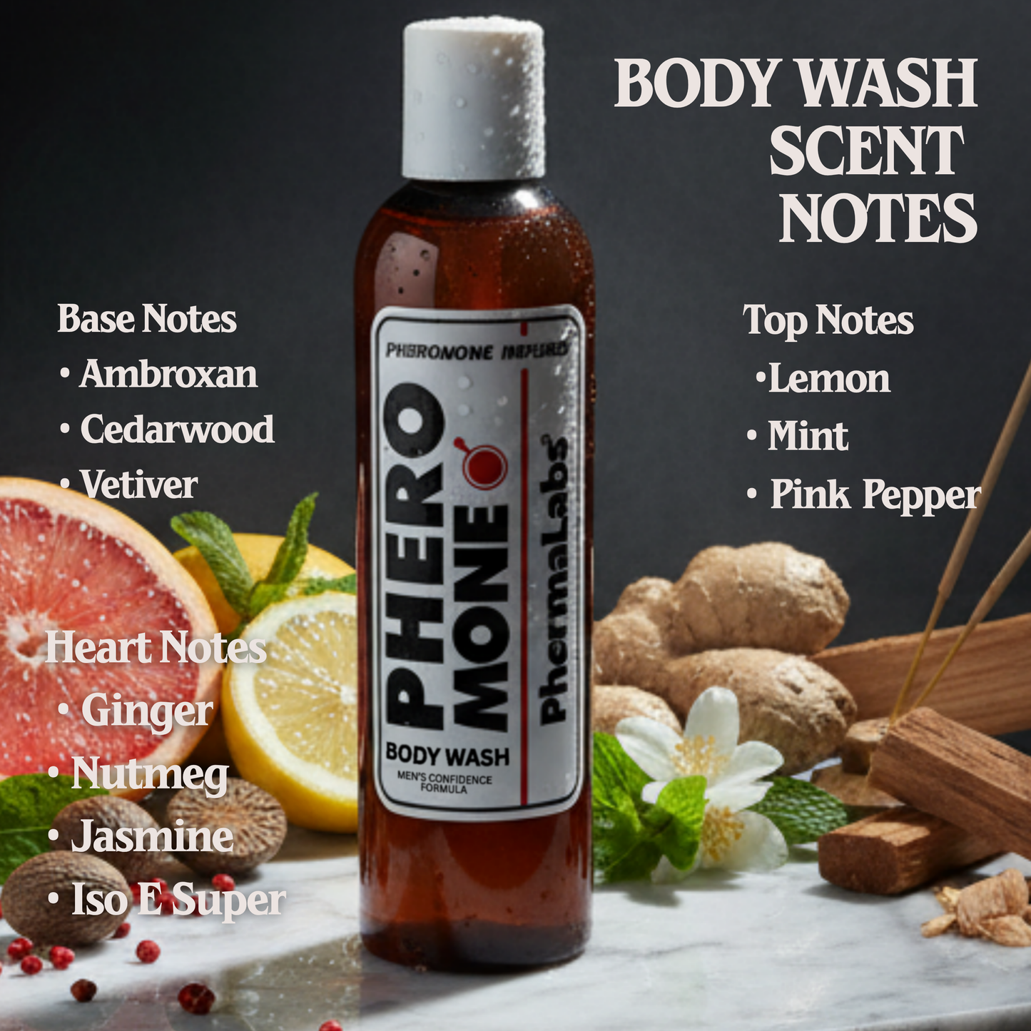 PHERO MONE Body Wash for Men – Pheromone Infused | 8.5 fl oz