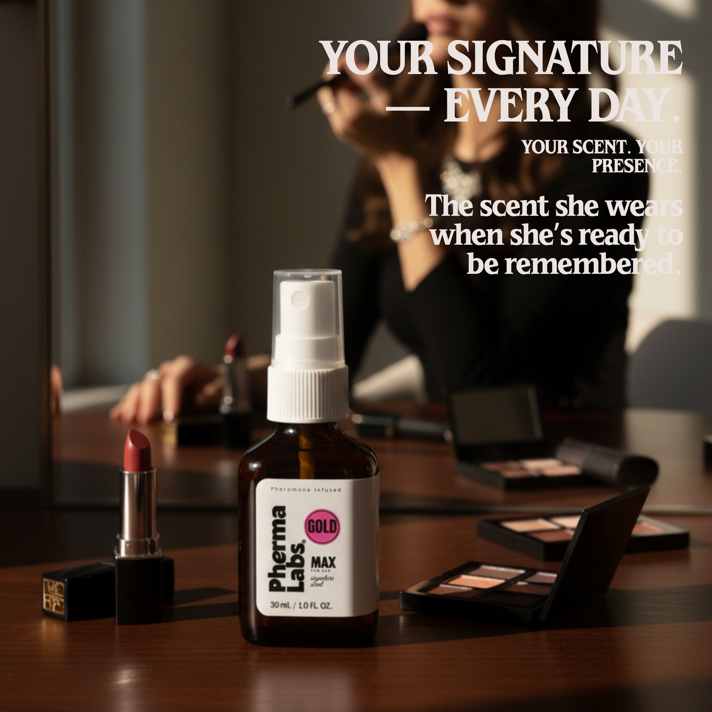 MAX GOLD™ – Pheromone-Infused Perfume for Women | 1 oz