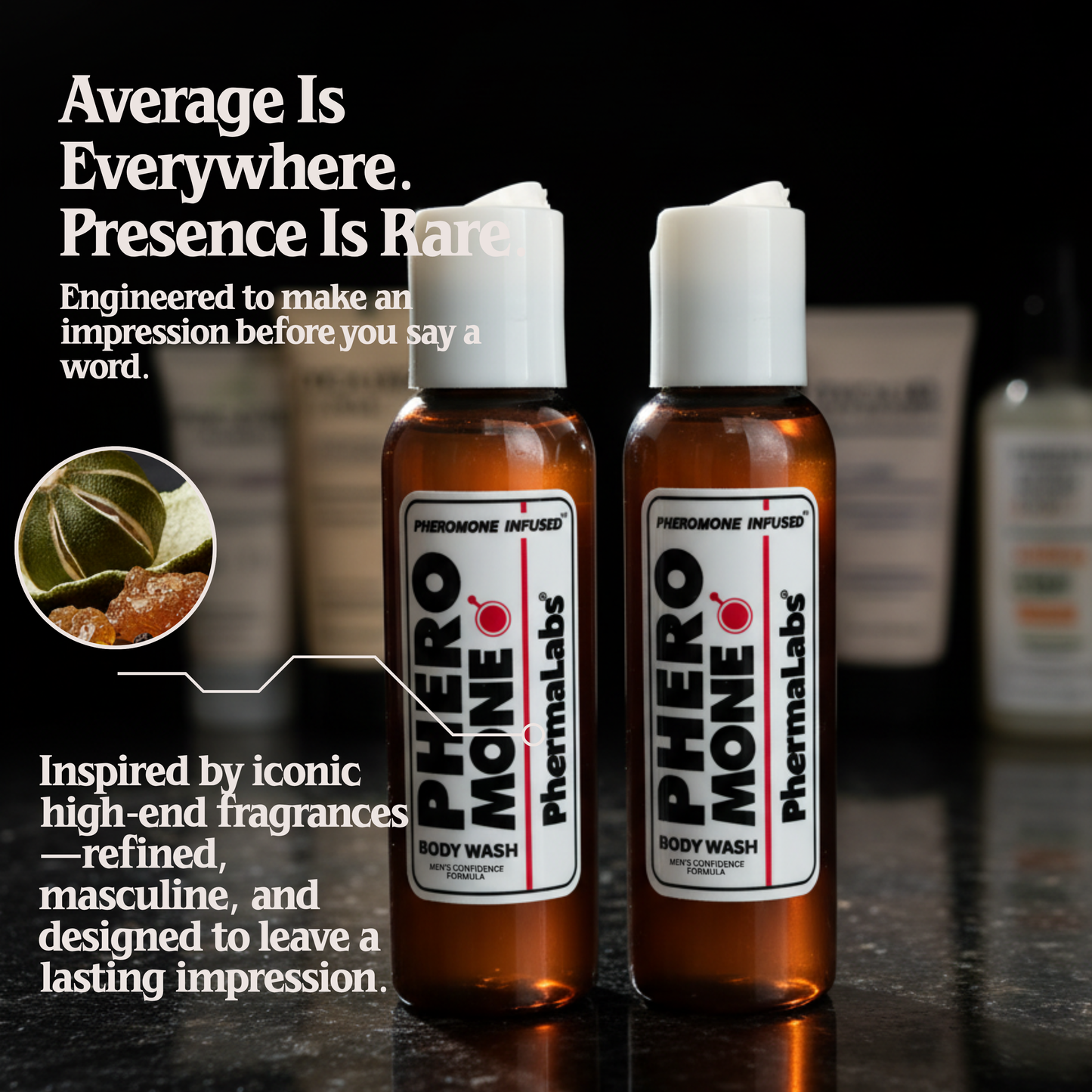 PHERO MONE Mini 2-Pack | Pheromone Body Wash | Travel Size
