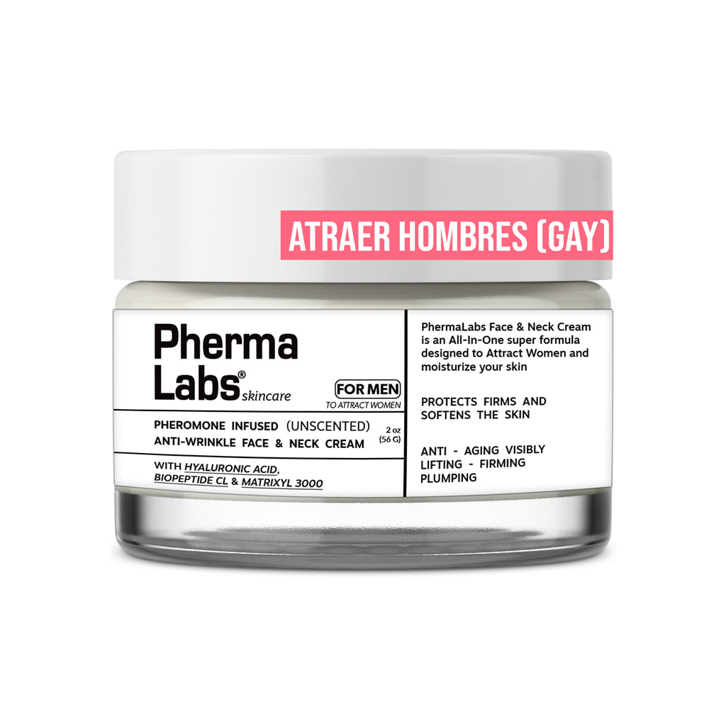 Crema Antiarrugas Avanzada para rostro y cuello para hombre Gay con Feromonas