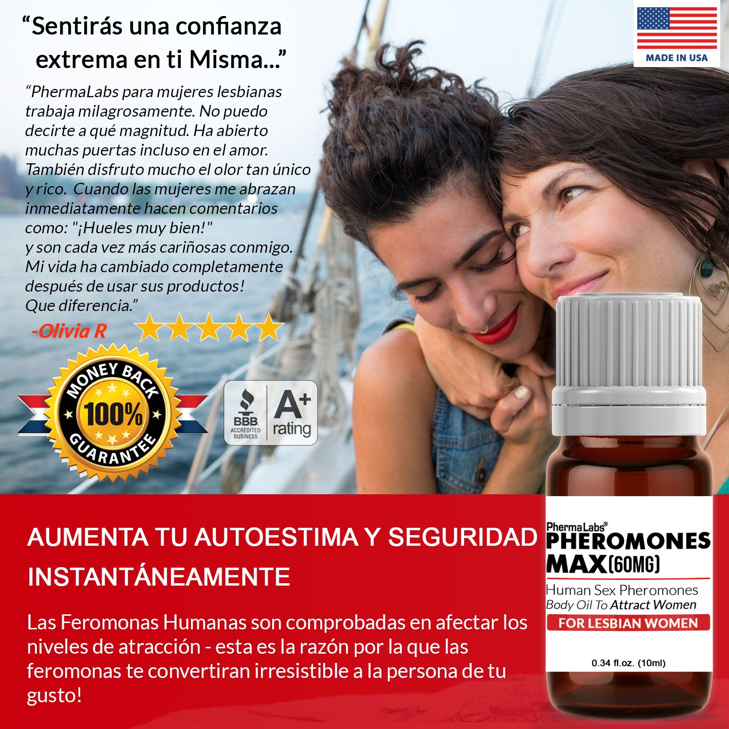 Aceite corporal Lesbiana MAX [Atraer Mujeres]